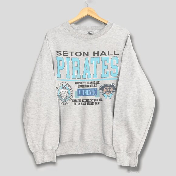 Vintage Seton Hall Pirates Basketball Sweatshirt, Seton Hall University Shirt - Picture 1 of 2